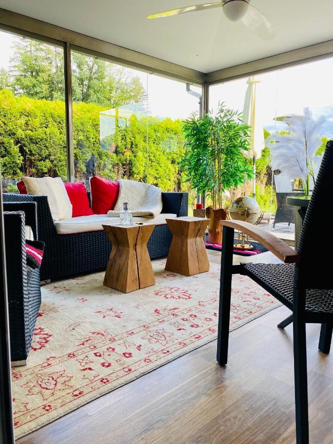 Apartamento Modernes Alpenapartment Mit Sauna Wintergarten Und Pool Salzburgo
